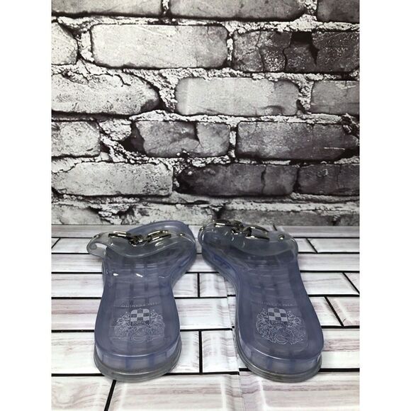 Vince Camuto Clear Rubber Chain Casual Thong Sandals Women Sz 6M US/36EU - Picture 7 of 16